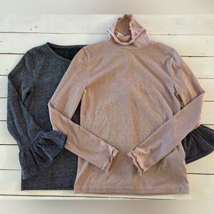 2 J. Crew Sparkling Tops, Both Like New and XS